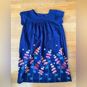 Tea Collection Navy Blue Floral Dress